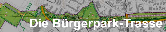 Banner Bürgerpark-Trasse